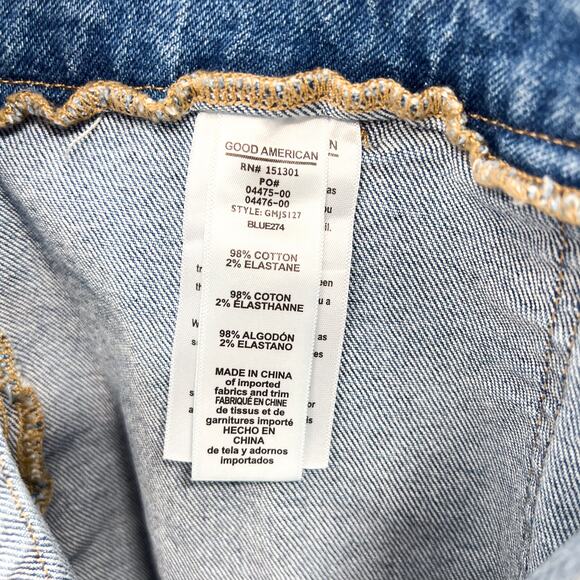 Good American Fit For Success Denim Jumpsuit Blue274 Size 3X - Picture 5 of 7